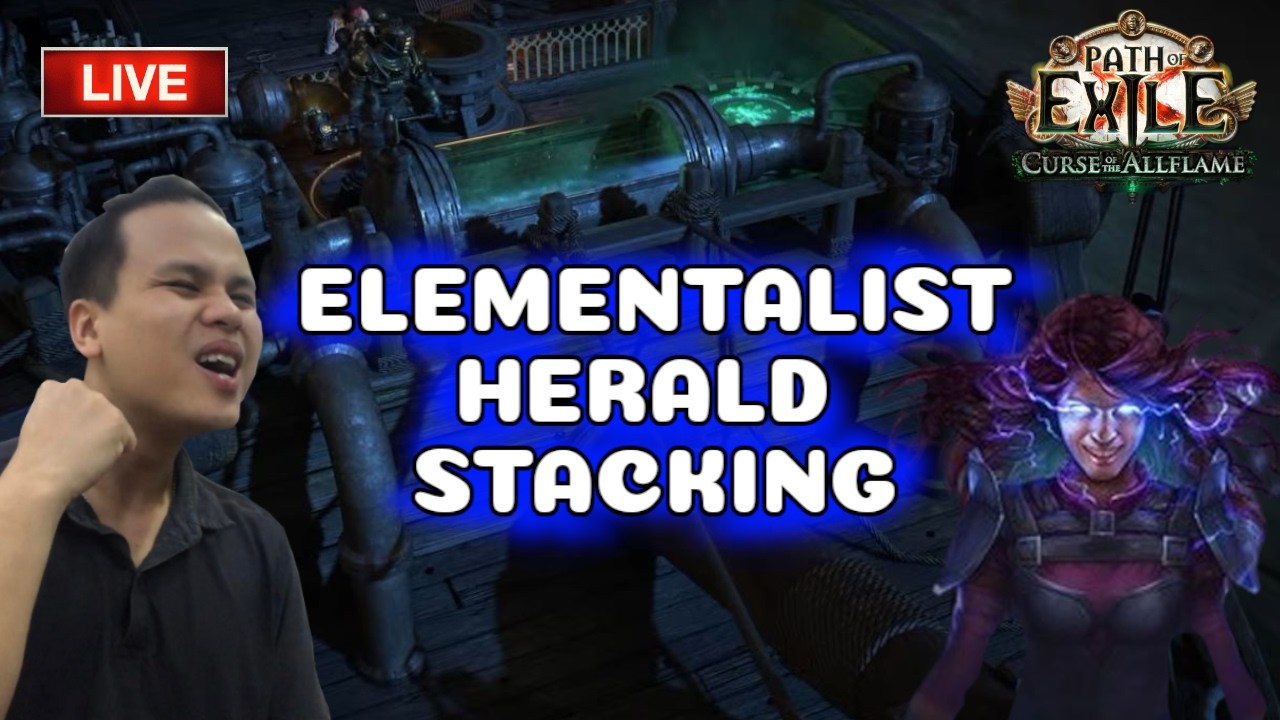 🔴NEW BUILD - HERALD STACKING ELEMENTALIST - ALLFLAME - POE 3.29 - 1440p60fps