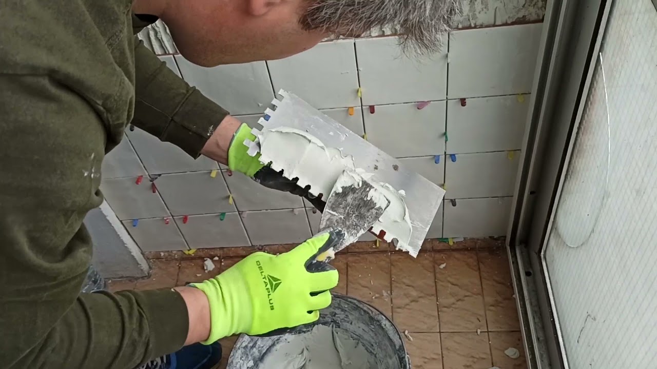 Ho piastrellato i muri della veranda