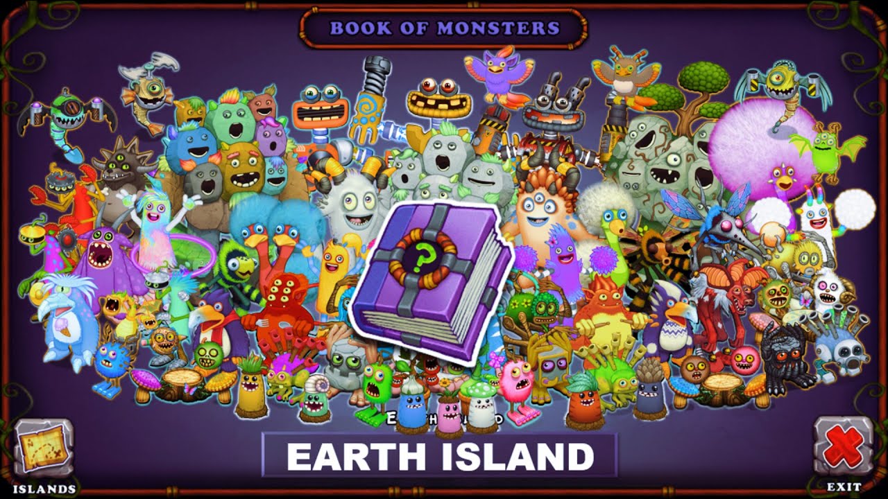 FAN MADE (BASED ON YOUR REQUESTS) Full BOOK OF MONSTERS - Earth Island | My Singing Monsters