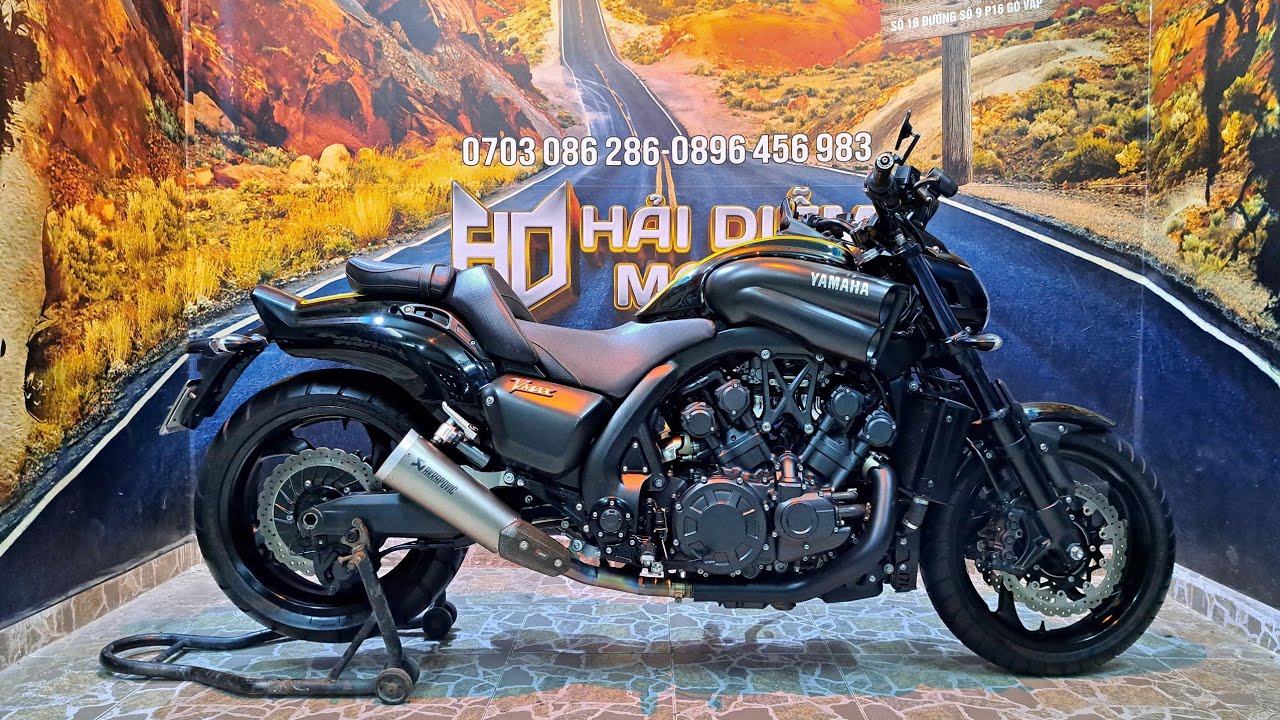 #HảiDiễmMotor Lên Sàn Yamaha VMax 1700cc 2017 Bản Kỷ Niệm 60th Siêu Hiếm Siêu Đẹp Ngầu Chỉ 4xxtr