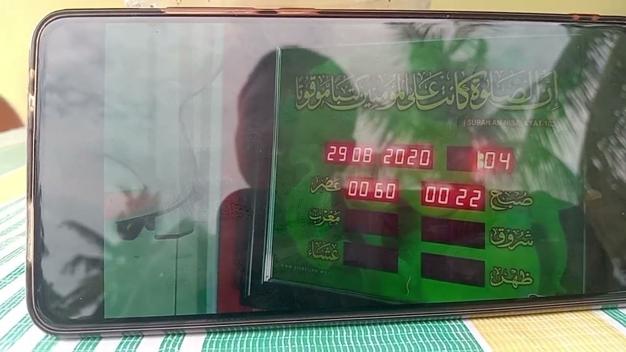 cara setting ubah zon kawasan jam azan ptime