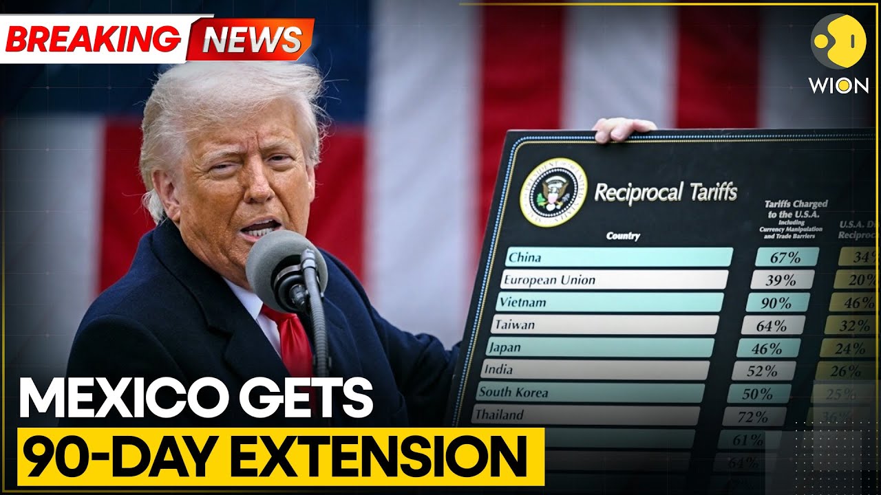 Trump Tariff: Trump Unveils New US Tariffs; Mexico Gets 90-Day Extension | WION