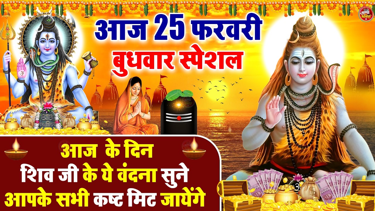 LIVE शिव भजन स्पेशल आज के दिन शिवजी की यह वंदना सुन लेना आपकी हर इच्छा पूरी हो जाएँगी | शिव भजन 2025