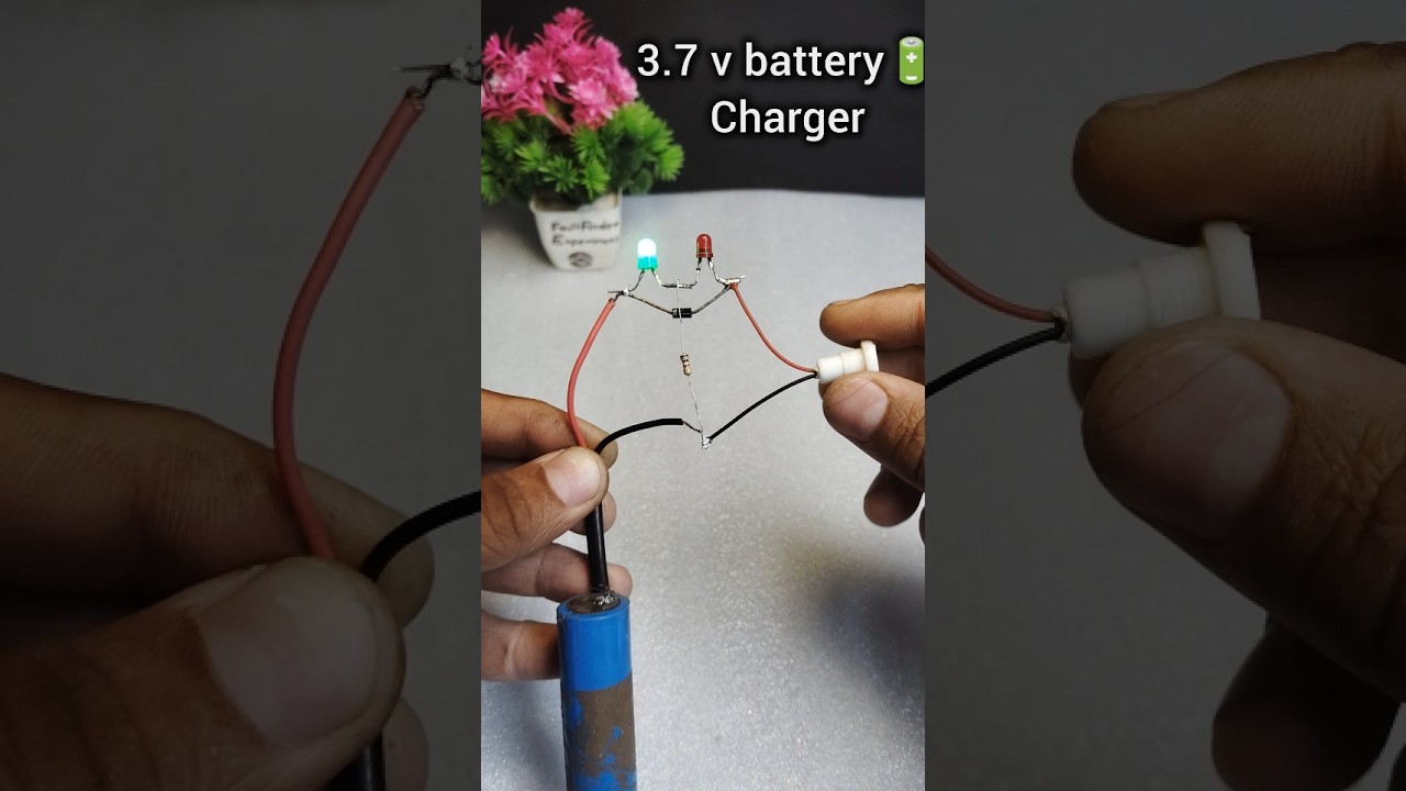 3.7 V lithium-ion battery charger with indicator #shorts