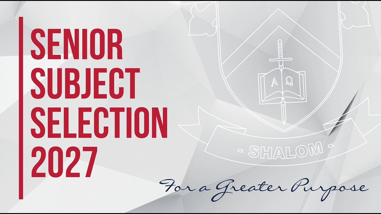 Senior Subject Selection 2027 - for Year 10 2026
