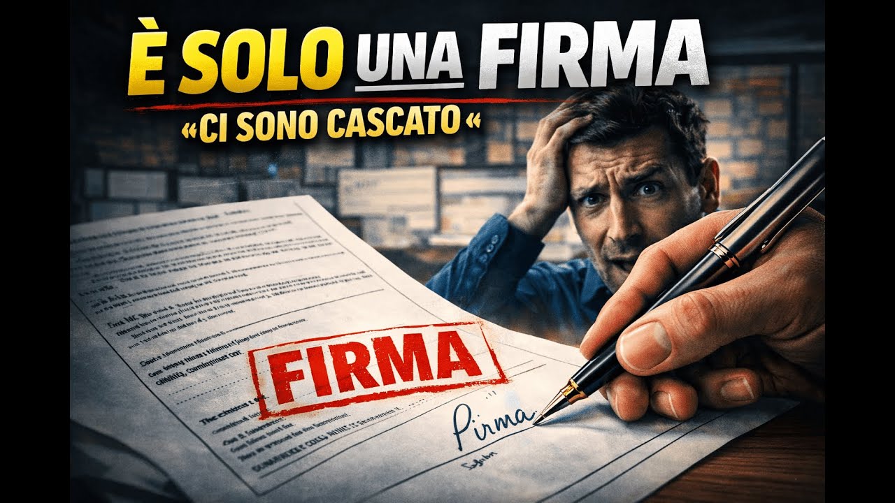 Mi hanno detto: “È solo una firma”. E io ci sono cascato