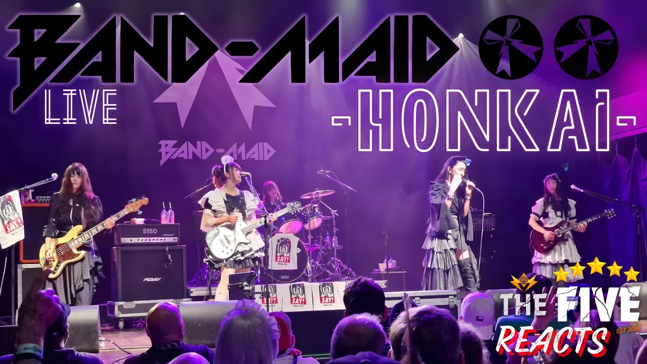 Band-Maid -This Intro Is Madness! Honkai (Live) - THE FIVE FIRST TIME REACTION