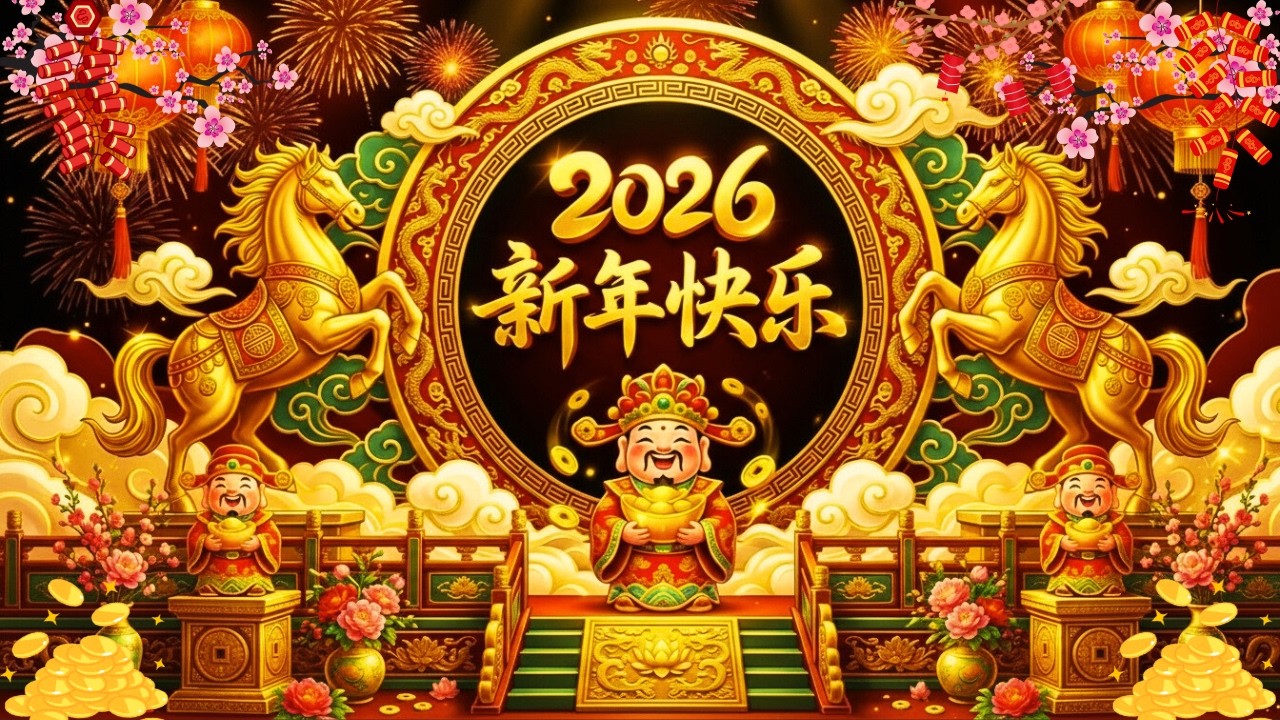 新年贺岁金曲大全  恭喜发财・财神到・春节拜年歌曲 🏆 Top 100 Chinese New Year Songs 2026 🧧 CNY Music Nonstop