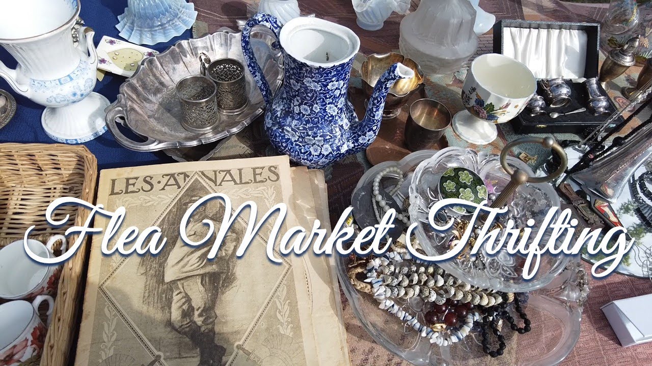 Thrifting at a Flea Market in the french countryside # 19 ❘ Antiques & Vintage hunting ❘ Haul