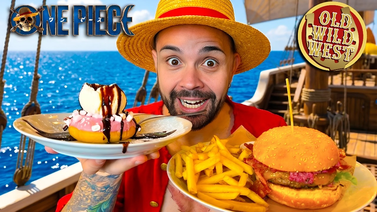 HO PROVATO il MEN&Ugrave; di ONE PIECE da Old Wild West 🍔🍩&hellip; ne vale la pena?!