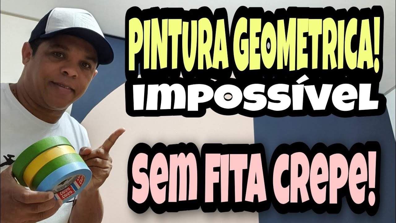 Aprenda a pintar | Como pintar parede efeito geom&eacute;trico!