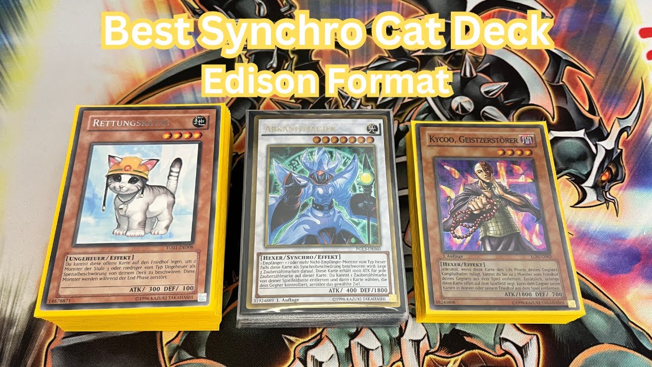 Synchro Cat Edison Deck Profile 2023 | Yugioh Edison Format | KartenKiste_TCG