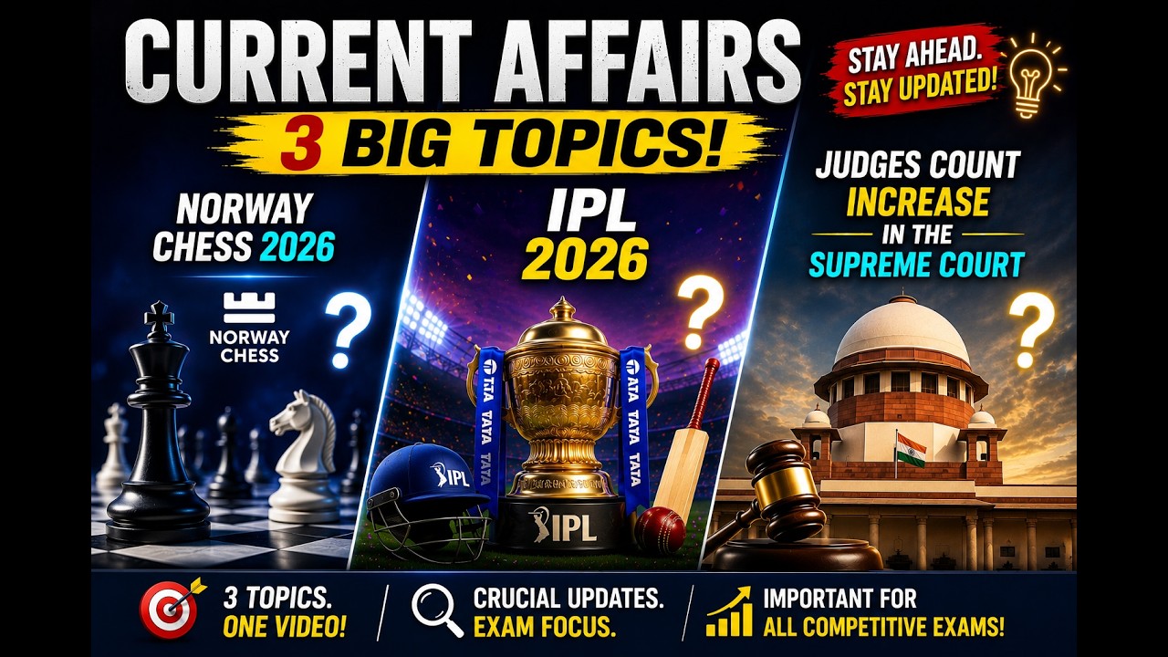 Latest Current Affairs | Supreme Court Judges Count Increase | Vaibhav Sooryavanshi #currentaffairs