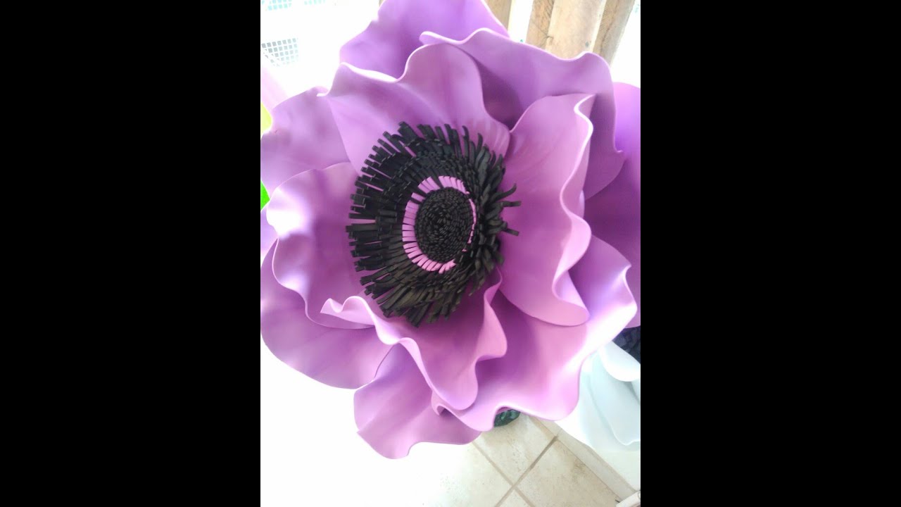 DIY.Цветы из фоамирана.Анемон фом 2 мм на трубе.Часть 1.Выкройка,покраска,придание формы лепесткам