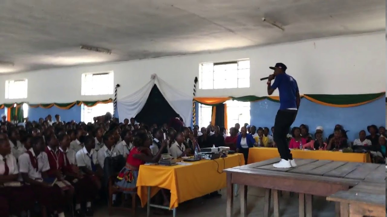 HYPE MASTER WILLY FAVOR MINISTERING AT SHINERS GIRLS NAKURU ALONGSIDE REVOLUTIONERS DANCERS