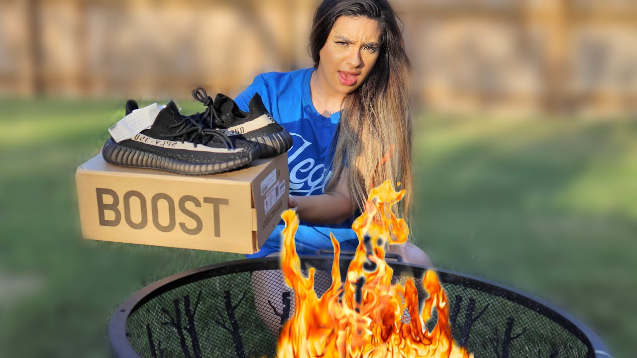 Burning Legit Tim’s Yeezys