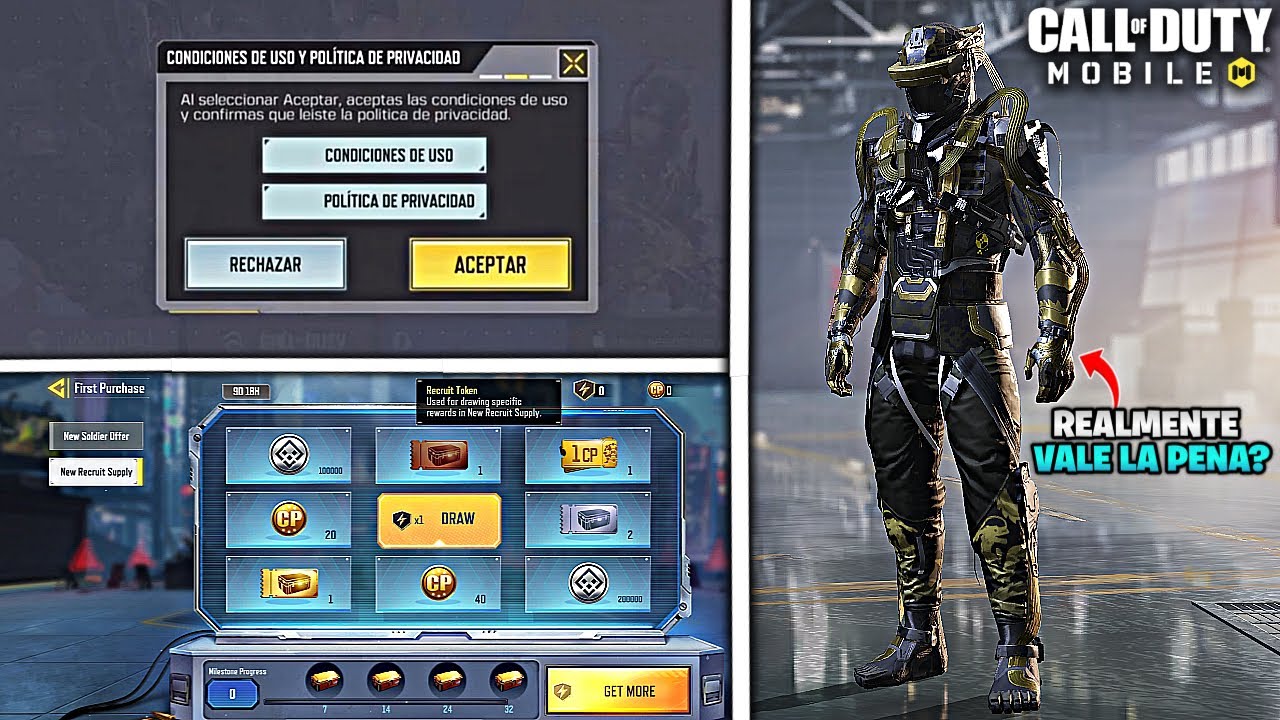 PERSONAJE GRATIS!! / NUEVAS CONDICIONES DE USO EN COD MOBILE y NUEVA RULETA CP SOLO PARA NUEVOS CODM