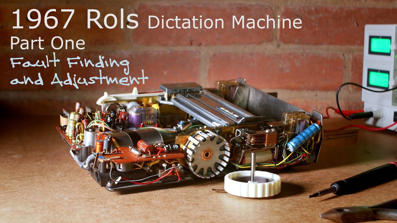 1967 Rols Dictation Machine - Part One Fault Finding & Adjustment - Retrotech - Fixit