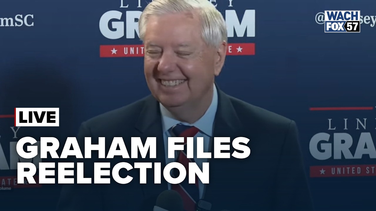 Lindsey Graham speaks after filing for Senate reelection