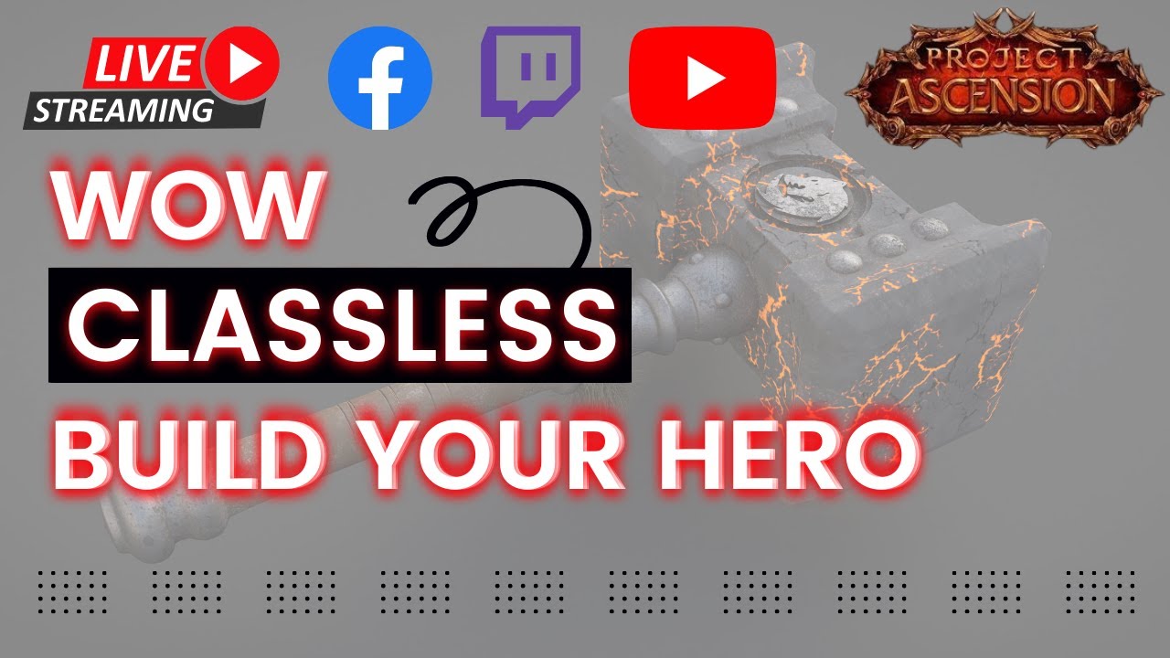 Project Ascension - Classless Wow  -  Grinding For Affiliate - Dagger Shield Spike Nuke Build