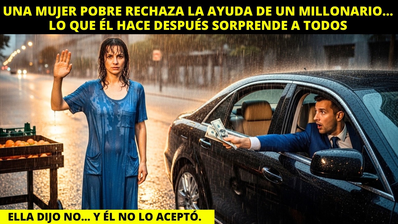 UNA MUJER POBRE RECHAZA LA AYUDA DE UN MILLONARIO… LO QUE ÉL HACE DESPUÉS SORPRENDE A TODOS