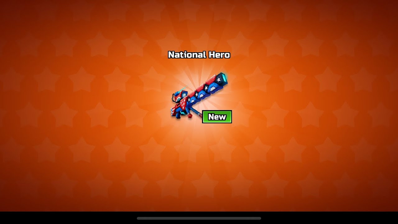 I Barely Got this Weapon!!! National Hero Weapon Review | Pixel Gun 3D
