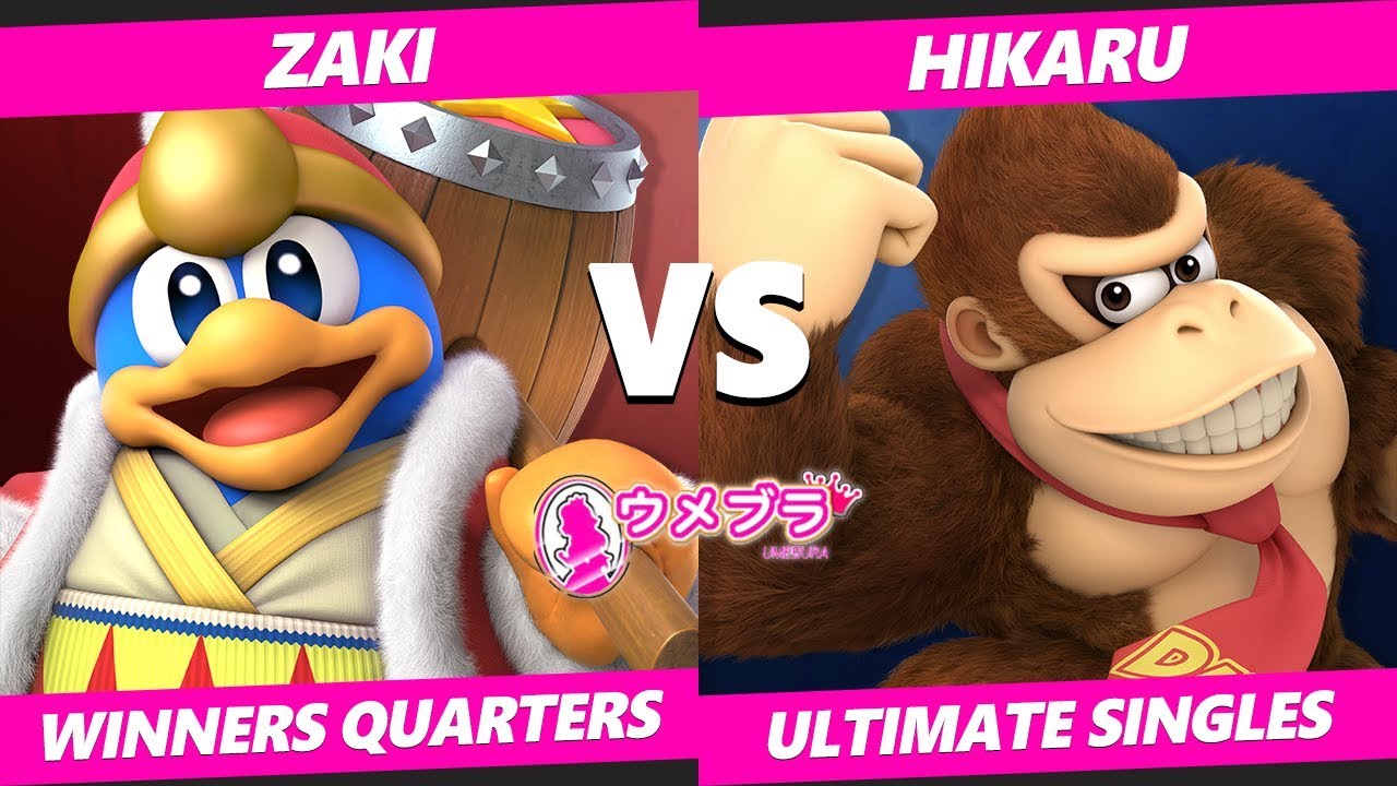 Japan Smash Ultimate Tournament - Geki | ZAKI (DDD) Vs Geki | HIKARU (DK, Wario) Umebura SP2 SSBU WQ