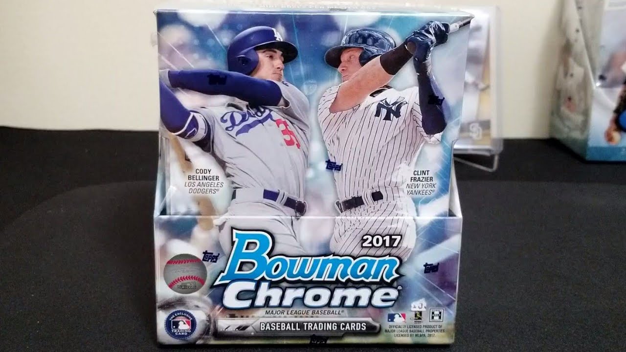 2017 Bowman Chrome Hobby Box Break #1 big Hits!!!