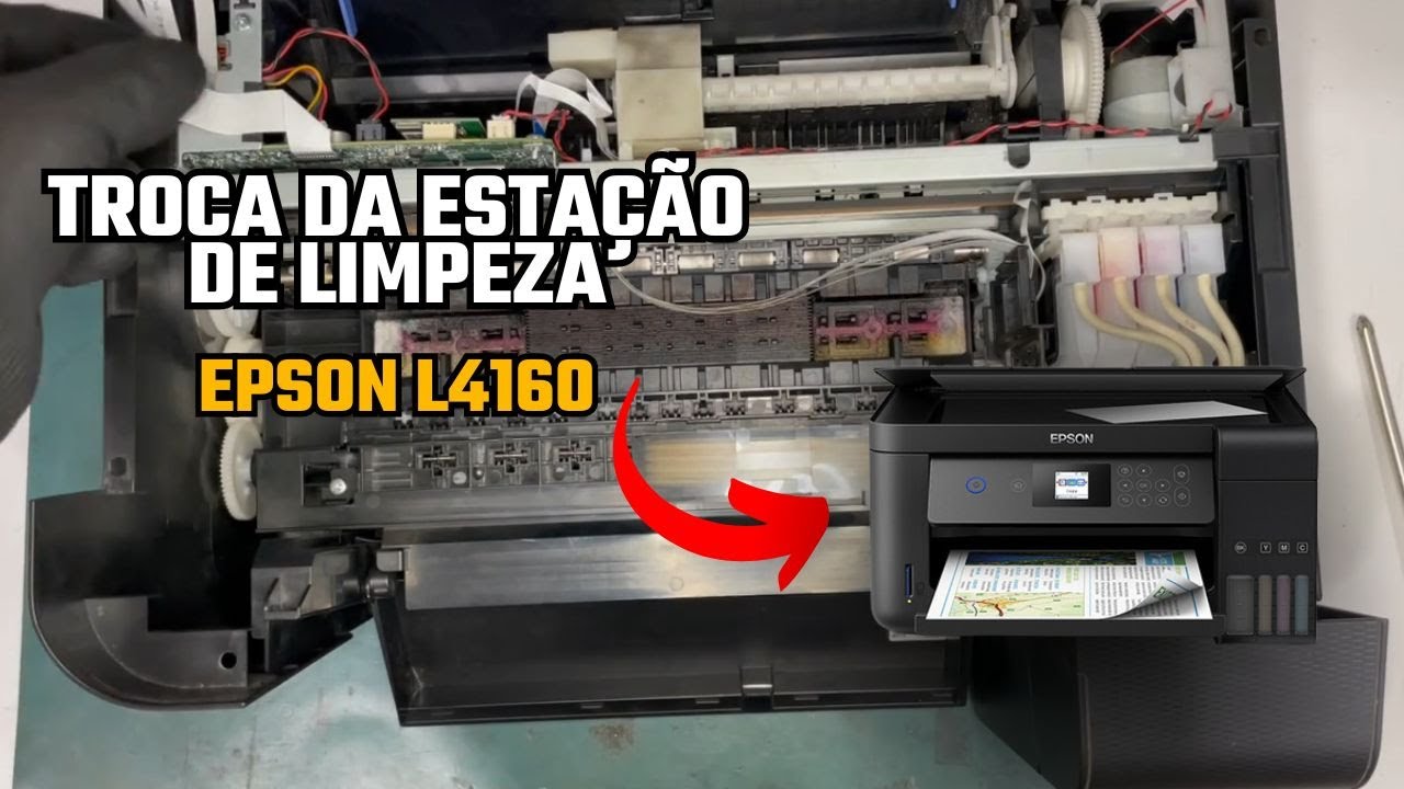 Troca da Estação de limpeza Epson L4160