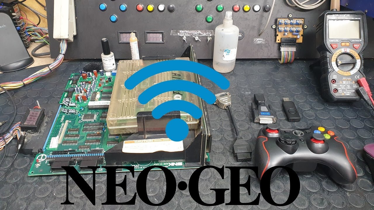 Joystick Inalámbrico USB en NEO GEO,  MVS, AES
