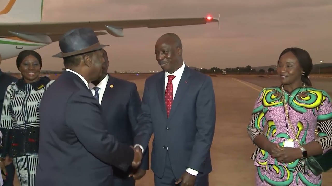 Le Président Alassane Ouattara est arrivé en Afrique du Sud
