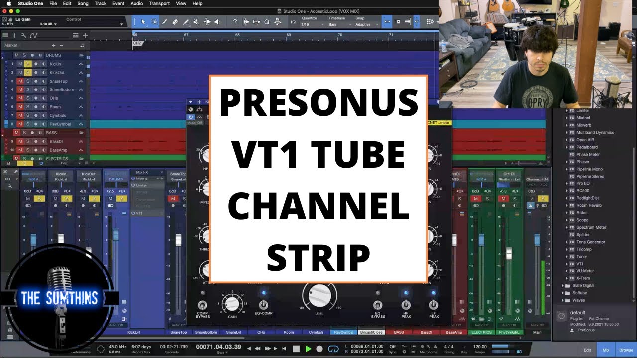 Presonus VT1 Tube Channel Strip Plugin Review & Demo