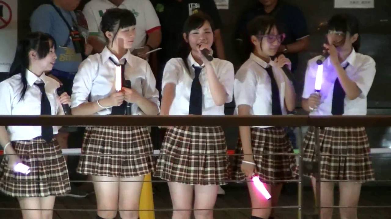 とんぼりリバーウォーク2016.8.22 (Alice Project WEST in Tombori Riverwalk) スライムガールズWEST 、仮面女子候補生WEST