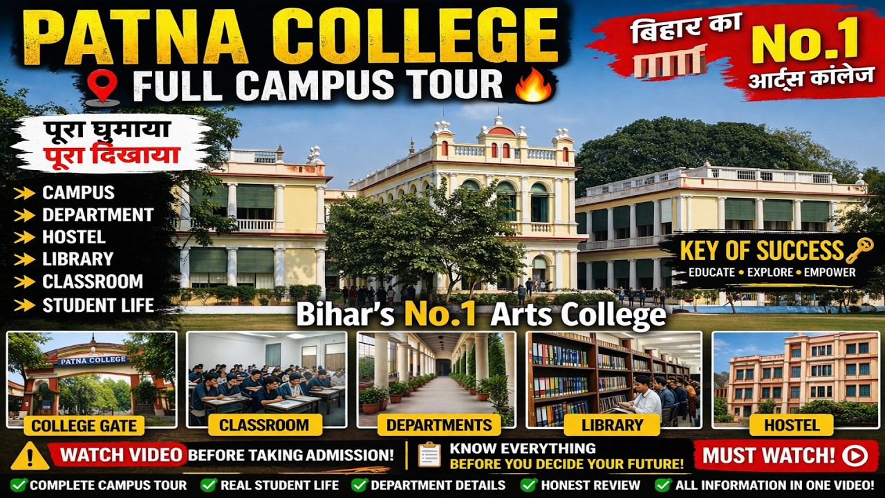 Patna College Complete Tour 🎓 | Hostel, Department, Campus Full Review (Bihar Top College)
