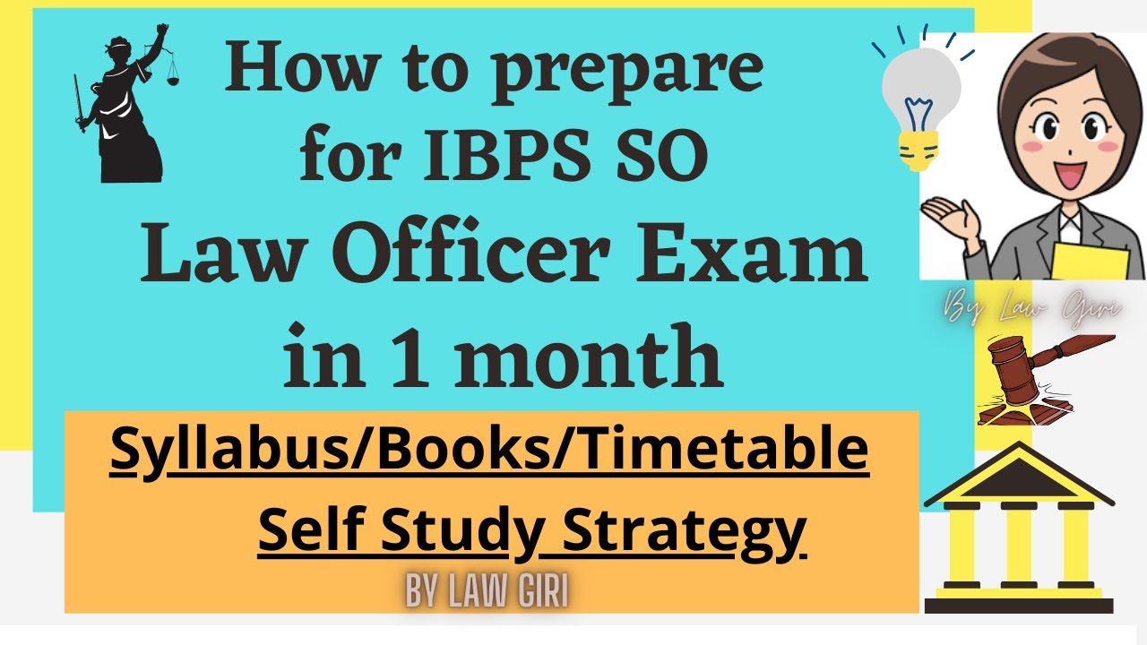 How to study for IBPS SO Prelims Law Officer 2024|Best Books & Syllabus for IBPS SO Exam Preparation