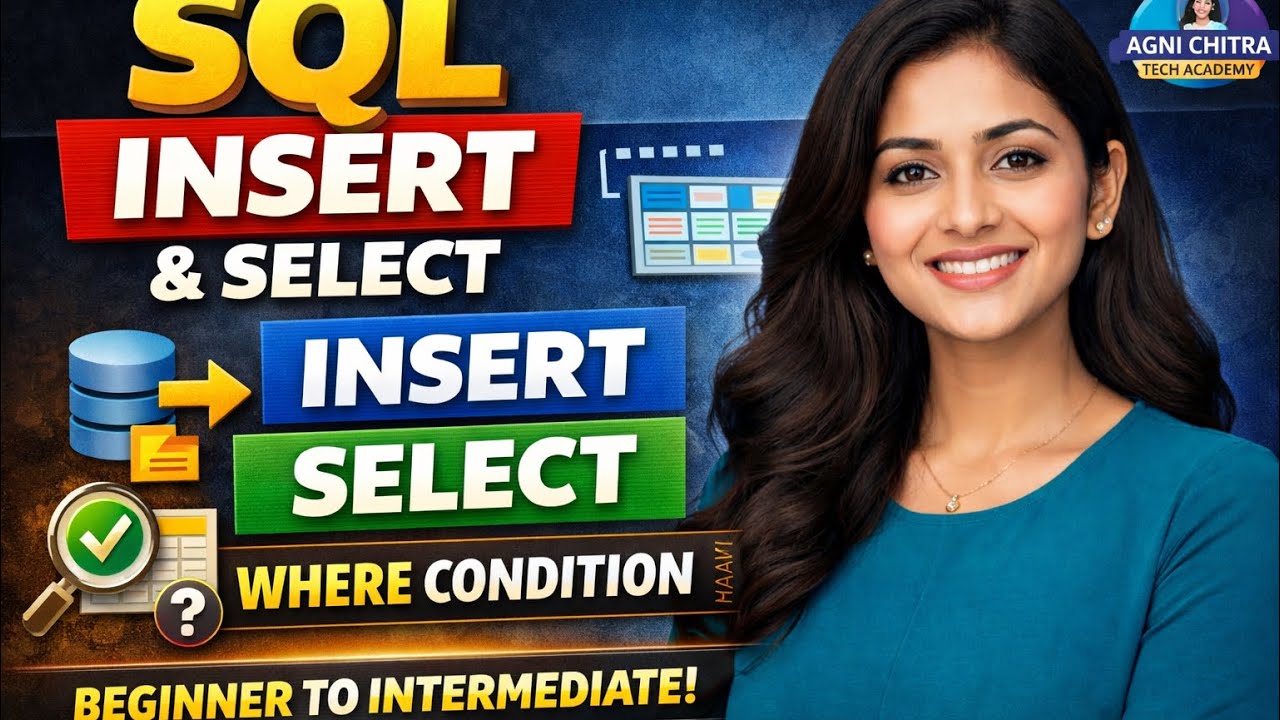 SQL INSERT & SELECT Explained in Tamil | Conditional Selection(WHERE Clause) @Agni_dev_hub