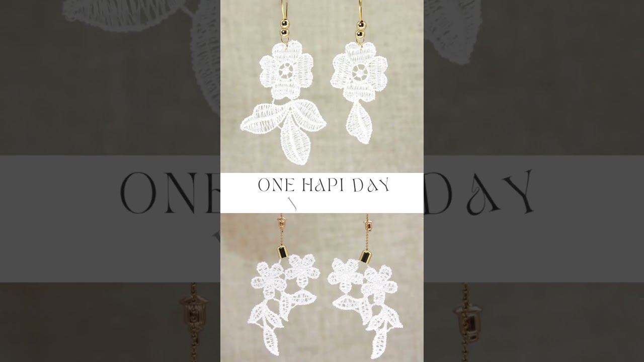 Elegant Lace & Pearl Jewelry 💫 | Gold-Tone Earrings & Timeless Necklace for Special Moments!