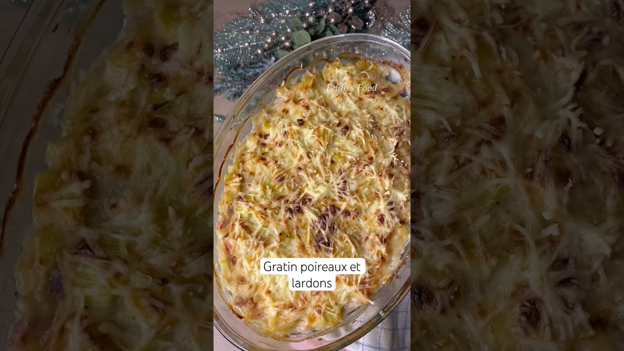 Gratin poireaux et lardons hyper r&eacute;confortant 🥰 #recipe #food