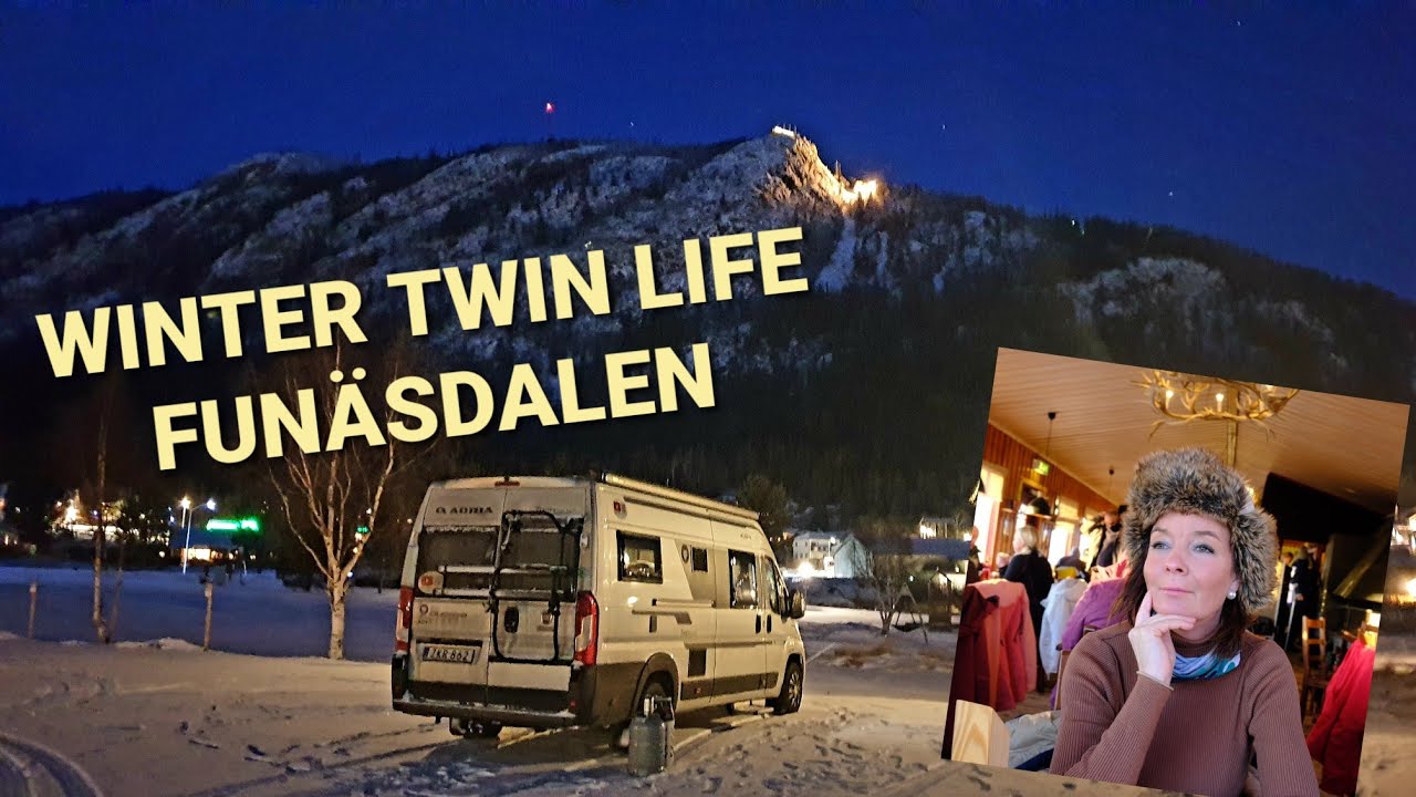 Vintercampar Med Husbil I Vackra Funäsdalen, Sweden Del 1 - Adria Twin 640