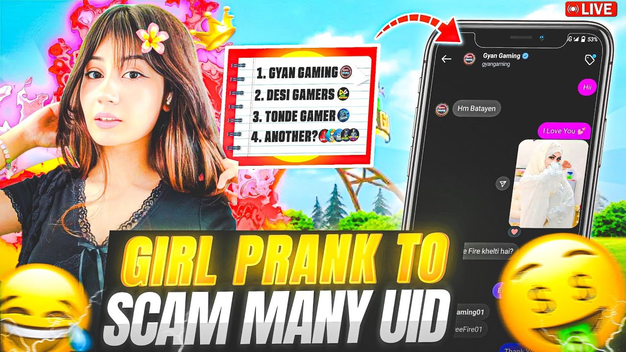 Fake Girl insta I'd Se prank करके 100 Level की I'd Scam kar liya | Test- Katya Gaming