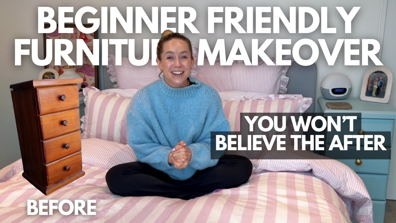 Beginner Friendly Furniture Upcycle - How to give your bedside tables a makeover
