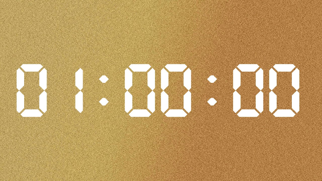 60 Minute | 1 Hour LoFi Study Timer with Music | Gold Edition | NX 🎵🎵