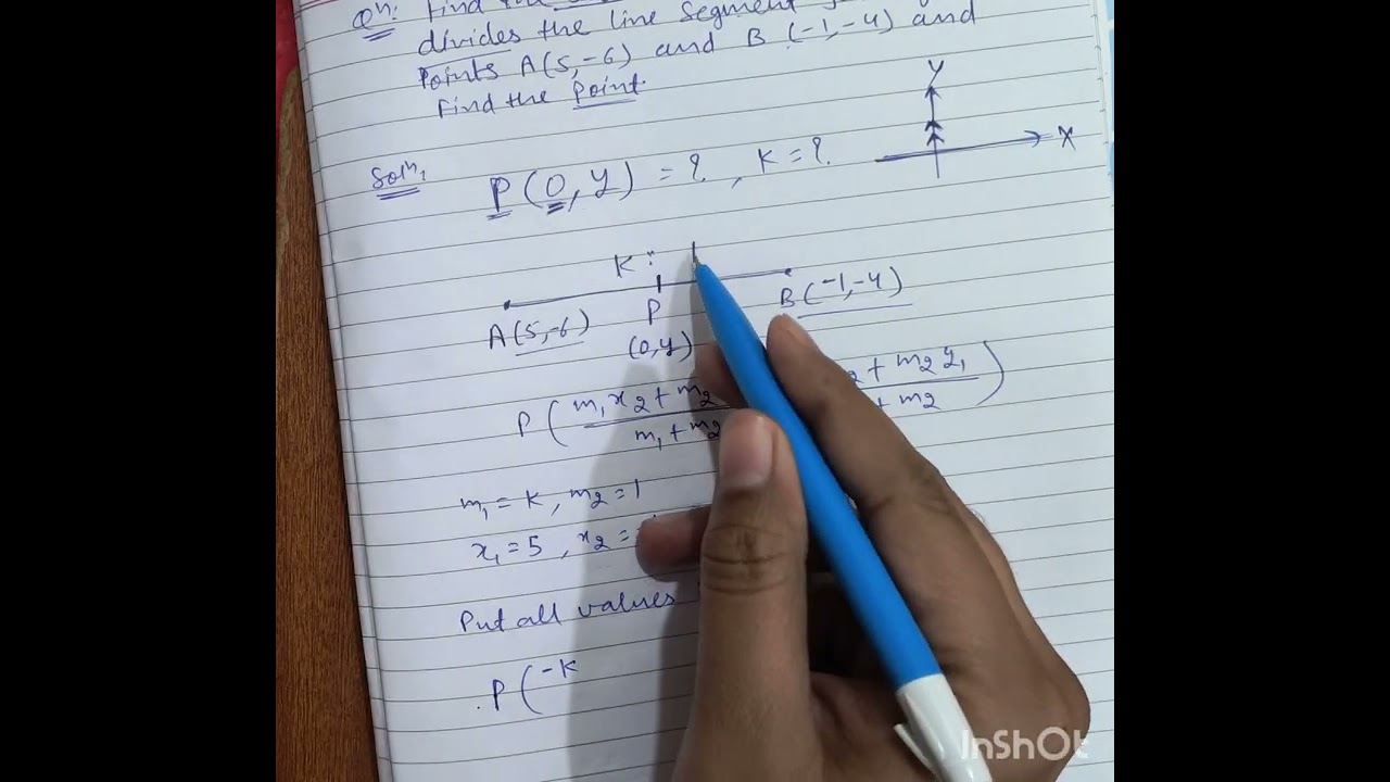 Section formulae problem in coordination geometry..