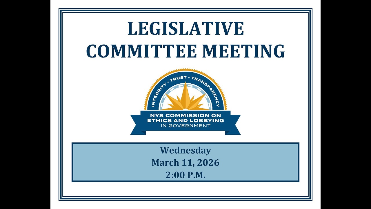 March 11, 2026 Legislative Committee Meeting Video