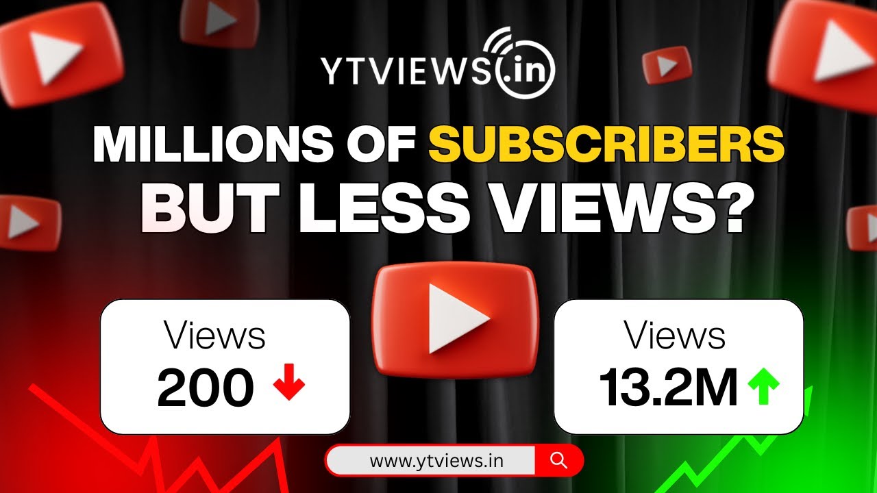 Why channels with million of subscribers not get enough views on there video- Explained by Ytviews
