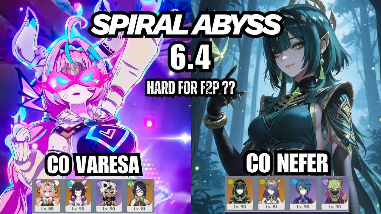 New Spiral Abyss 6.4 | F2P Clear 🔥| Genshin Impact