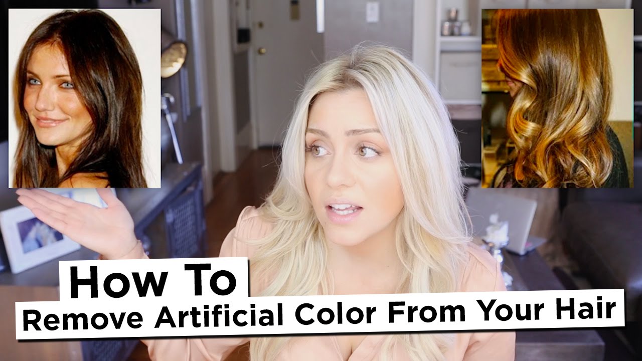 DIY - How to Remove Artificial Color from your hair, Including Reds and Intense Dark Colors