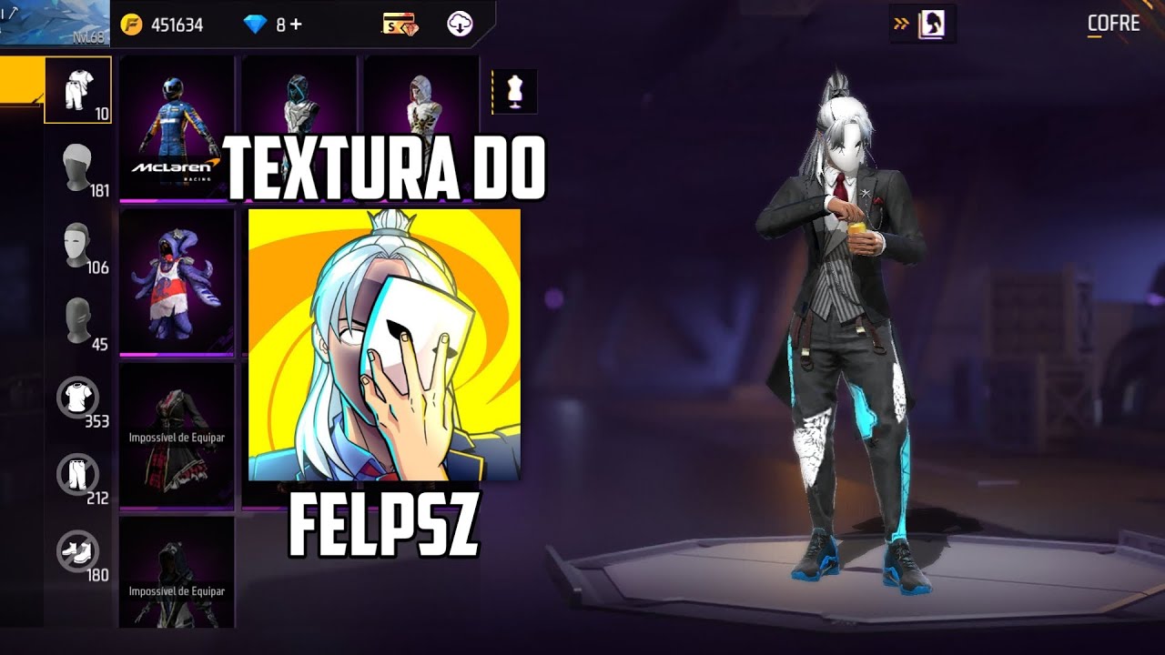 ➡️ TEXTURA do FELPSZ na ROUPA PADR&Atilde;O ANTI BAN ( Funciona em Todos os Gr&aacute;ficos ) - DOWNLOAD MEDIAFIRE