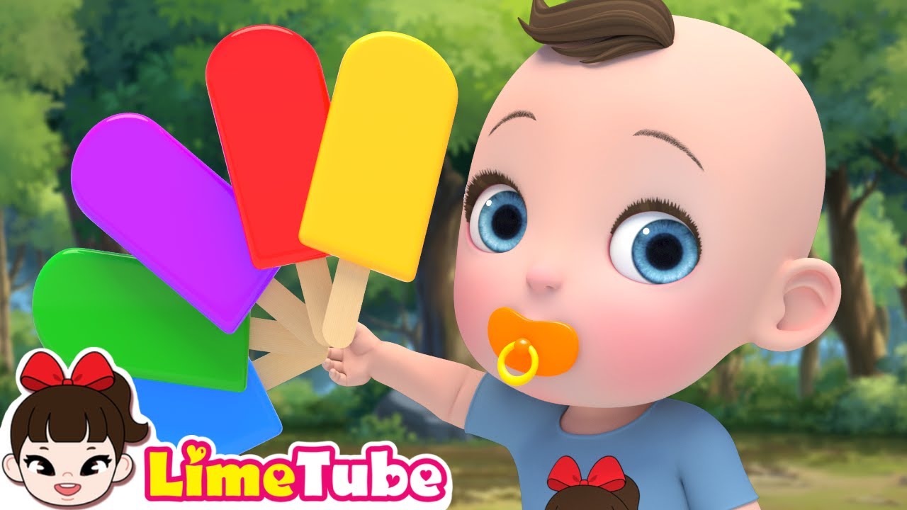 🍦 La Canción del Helado de Colores 🎶 Canción del Baño | Rimas Infantiles | LimeTube
