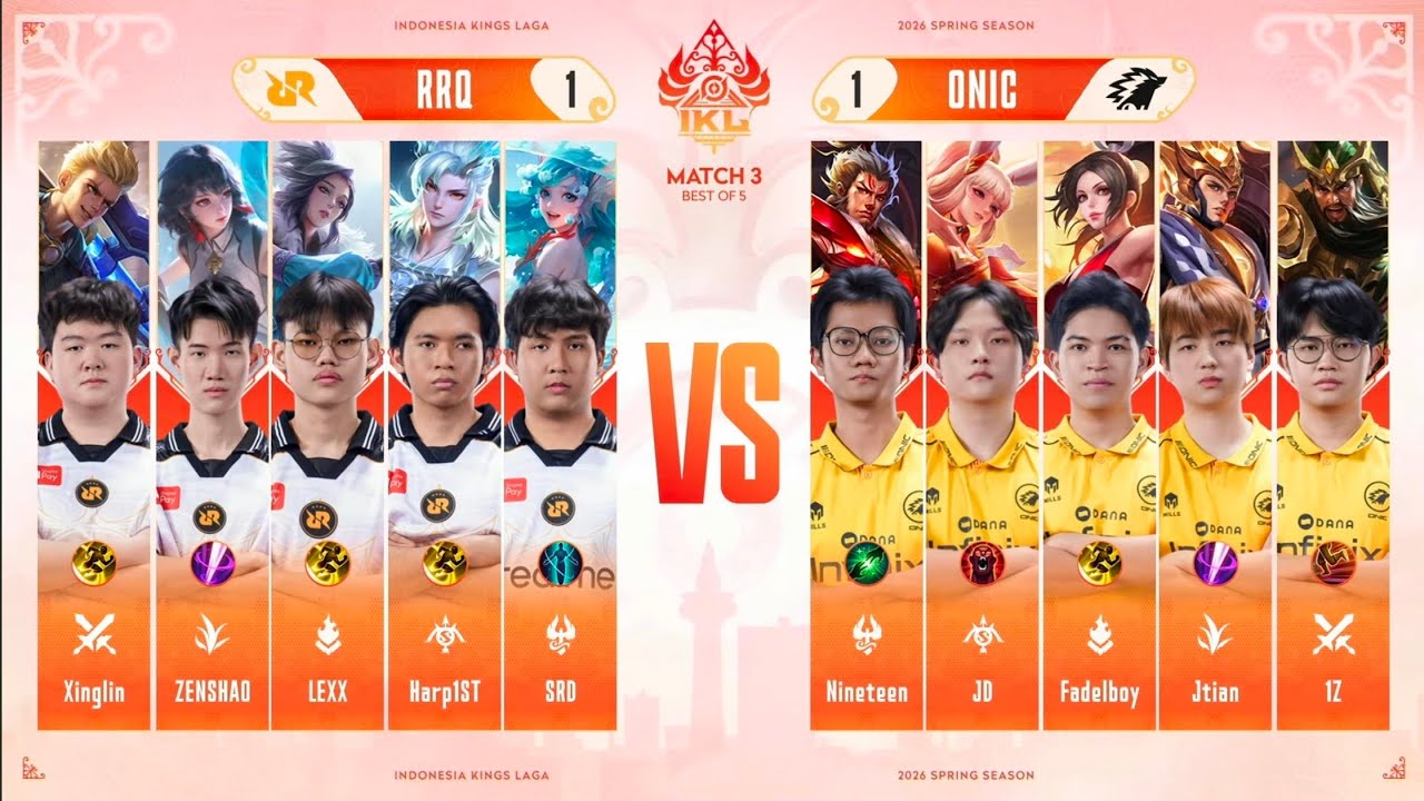 [Regular Season] ONIC vs RRQ | Game 3 | #iklspring2026 #semuabisa 